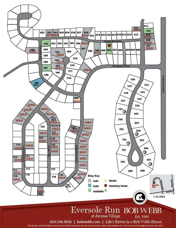 Eversole Run Phase 2 Community Map 7.25.2025