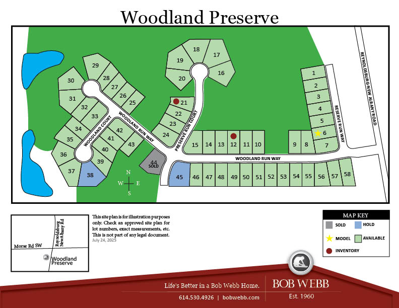 Woodland Preserve Community Map 7.24.25