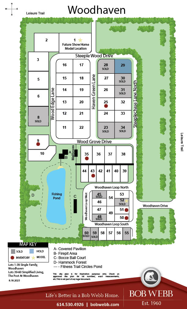 Woodhaven PWH Amenities And Holds Community Map_8.18.2025