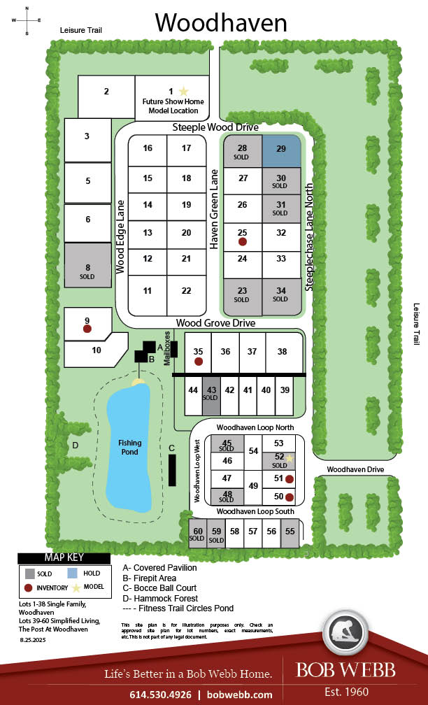 Woodhaven PWH Amenities And Holds Community Map_8.25.2025