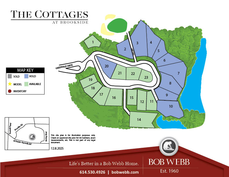 The Cottage at Brookside Community Map 12.8.2025