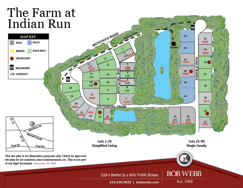 The Farm at Indian Run Community Map 2:11