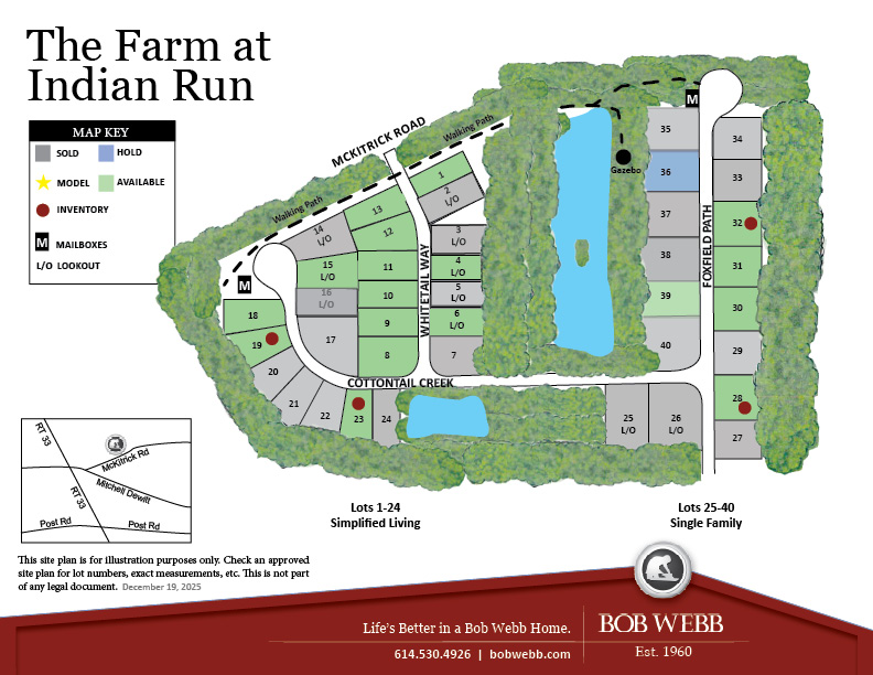 The Farm at Indian Run Community Map 4.7.2026