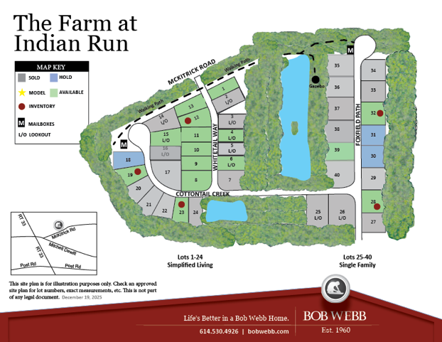 The Farm at Indian Run Community Map 6.24.26