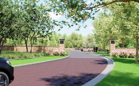 Laurel Crossing Jerome Village Entry Rendering Bob Webb Homes Laurel Crossing Jerome Village Entry Rendering Bob Webb Homes