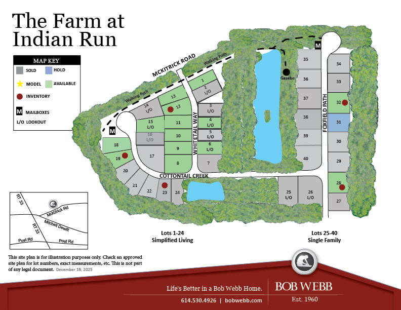 The Farm at Indian Run Community Map 10.20.26